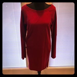 Red tunic dress